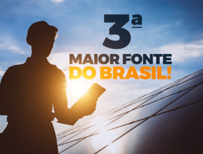 Energia Solar vira a 3ª maior fonte da matriz elétrica brasileira