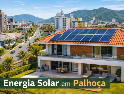 energia solar em Palhoça