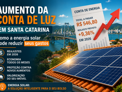 Aumento da Conta de Luz em Santa Catarina: Como a Energia Solar Pode Reduzir seus Gastos