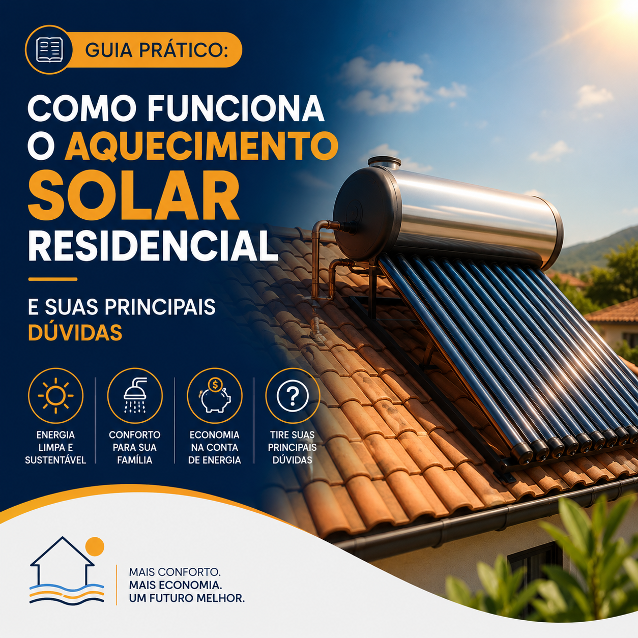 Guia Prático: Como Funciona o Aquecimento Solar Residencial e Suas Principais Dúvidas